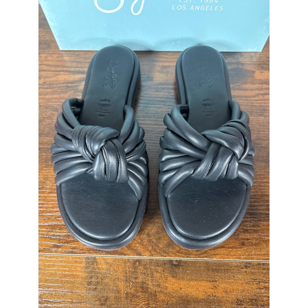 Seychelles Black Knotted Slide Sandals - Picture 4 of 9